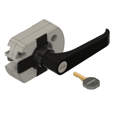 MODULAR SOLUTIONS PROFILE&lt;BR&gt;30 SERIESLOCKING SLIDING AND SWINGING DOOR LATCH W/HARDWARE